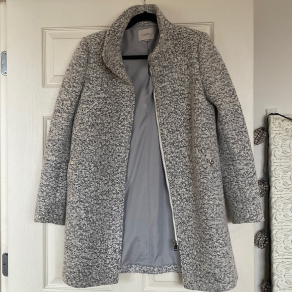 Loft Funnel Neck Coat - Picture 1 of 7